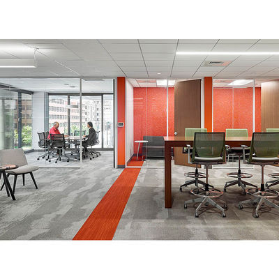 ভালো দাম Acoustic Office Glass Partition Wall with Wooden Finish and Stainless Steel 304# Accessories for Sound Insulation and Fire-Rated Safety অনলাইন