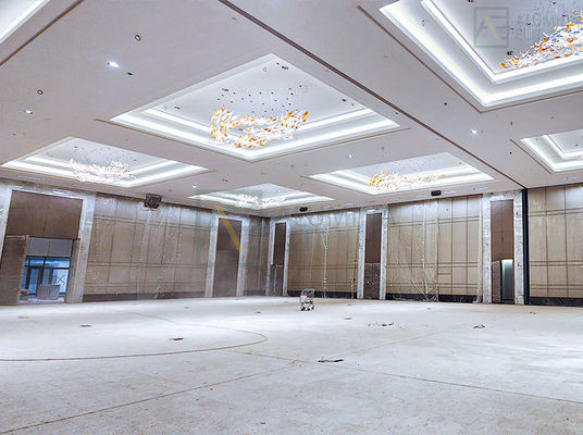 ভালো দাম কাস্টমাইজড ডিজাইন 85 মিমি বেধ এবং 9 মিমি এমডিএফ ম্যাগনেসিয়াম বোর্ডের সাথে চলমান পার্টিশন ওয়াল অনলাইন