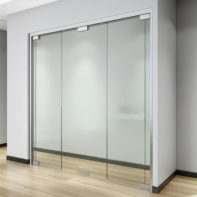ভালো দাম Single Glazed Aluminium Frame Glass Partition Wall with Sound Insulation 30-42dB and Top Supported Manually Operated Design অনলাইন