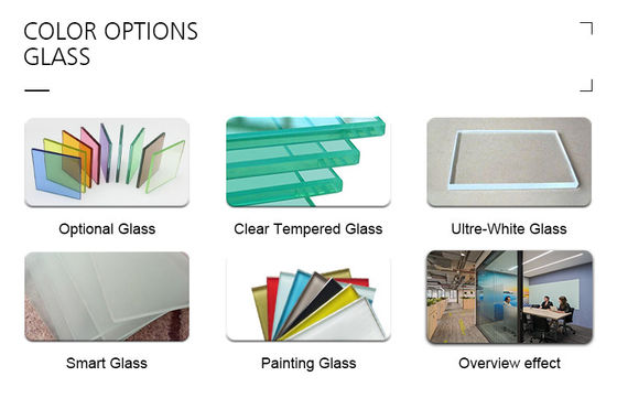 ভালো দাম Top Supported Modern Aesthetics Office Glass Partition Wall with Space Optimization অনলাইন