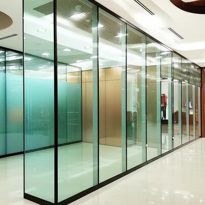 ভালো দাম Demountable Glass Partition Wall with 30-42dB Sound Insulation for Shopping Mall Custom Design অনলাইন